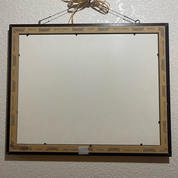 Vintage European print matted & framed - Picture 3 of 3